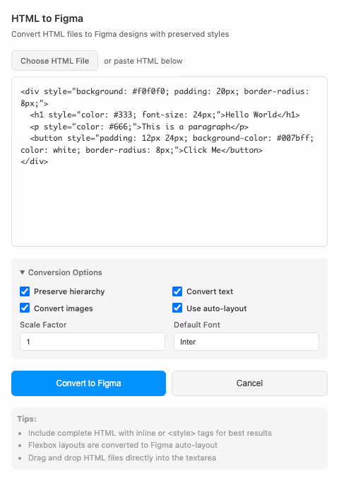 The whole UI fits in 480px — paste, four checkboxes, hit Convert