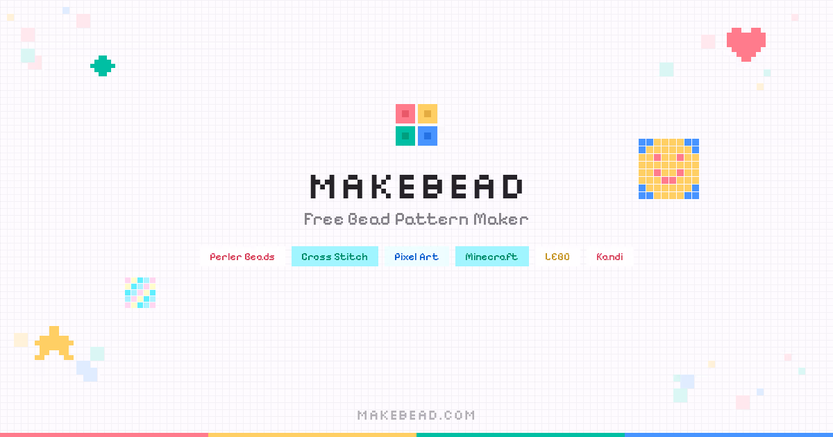 MakeBead — Free Bead Pattern Maker for 8 Craft Styles