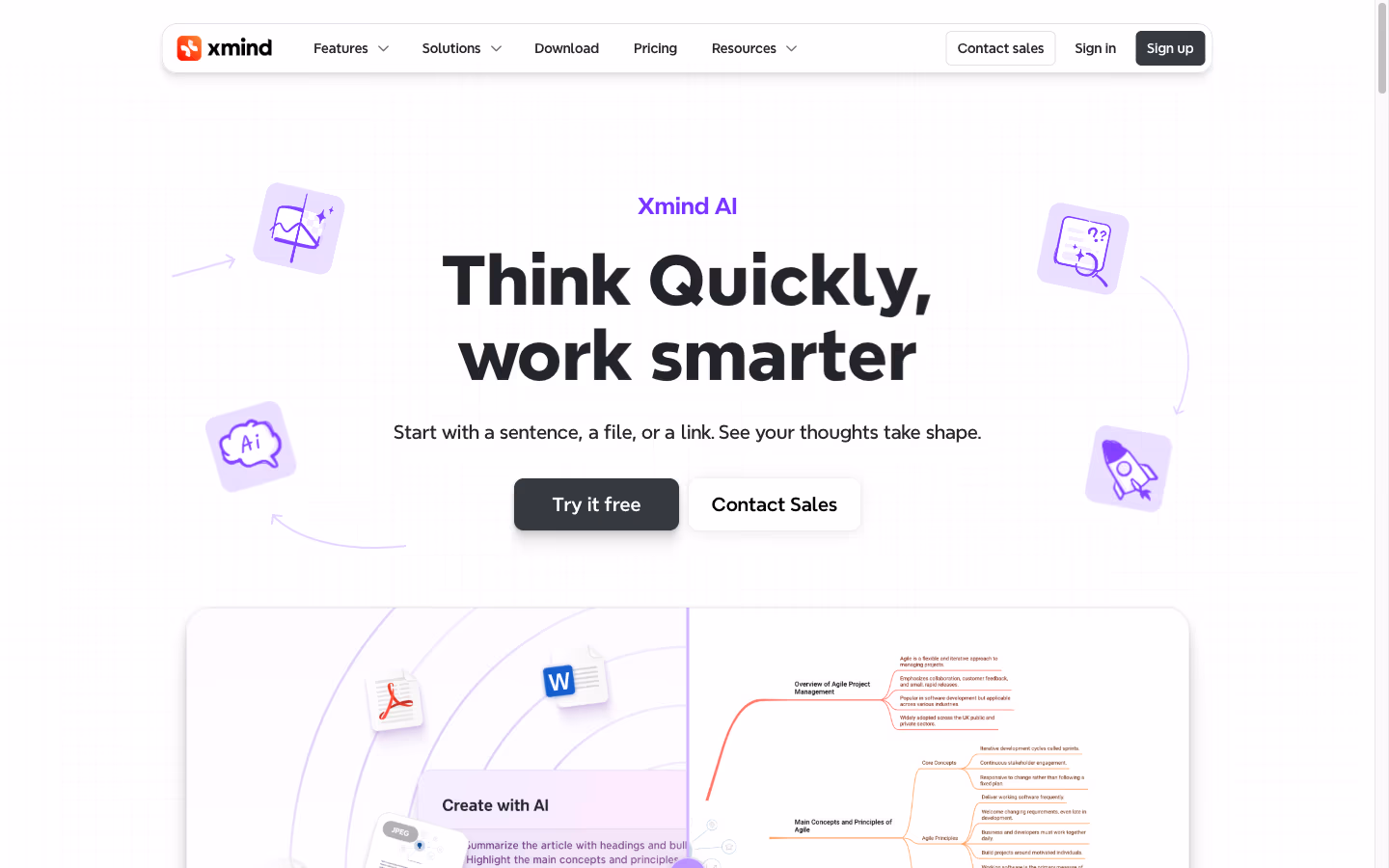 AI feature landing — keyword-targeted page